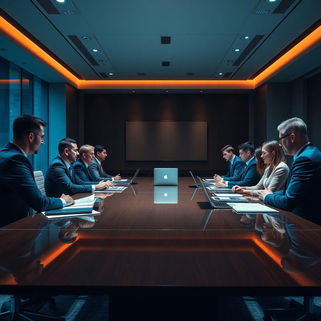 Equipo ejecutivo de DGP GROUP en sala de juntas