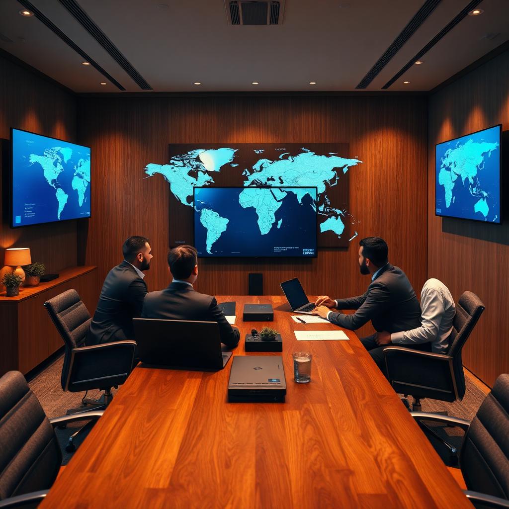 Reunión estratégica de logística internacional